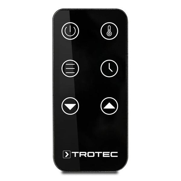 Тепловентилятор керамічний Trotec TFC 220 E 2200W чорний &ndash; стильний обігрівач з пультом 4 режими ЖК-дисплей DAS302842 фото