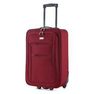 Чемодан Semi Line 20" (S) Бордовий (T5678-1) об'єм 34 л вага 2.3 кг ручна кладь матеріал Polyester 600D DAS303569 фото