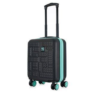 Дитячий чемодан Semi Line 16" (XS) Чорний/Синій (T5889-1) 4 колеса вага 2.0 кг об'єм 34 л матеріал ABS-пластик DAS303362 фото