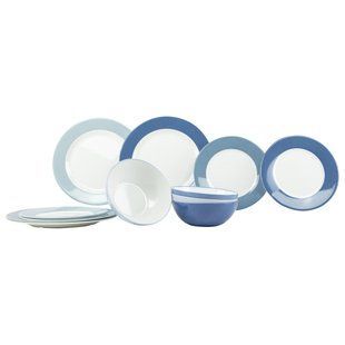 Сервіз столовий Gimex Tableware Colour 12 предметів на 4 особи синій меламіновий з сумкою для транспортування легкий міцний DAS302007 фото