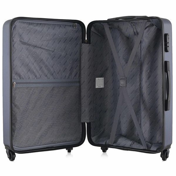 Чемодан Semi Line 24" (M) Navy T5691-2 для подорожей 67 л з 4 колесами та кодовим замком ABS-пластик вага 3.4 кг гелева ручка DAS302907 фото