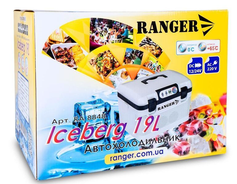 Автохолодильник Ranger Iceberg 19L RA 8848 місткість 19 л охолодження до -3&deg;C нагрів до +60&deg;C 220V/12V/24V легкий і міцний 57 Вт RA8848 фото