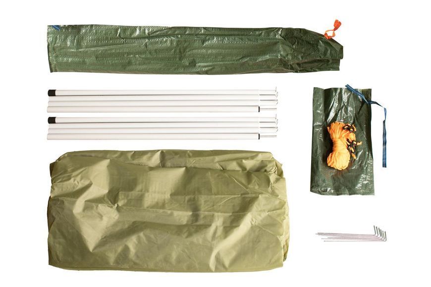 Тент зі стійками Tramp Lite Tent green UTLT-034 440 x 440 см вага 2.3 кг висота стійок 230 см водостійкість 2000 мм UTLT-034 фото