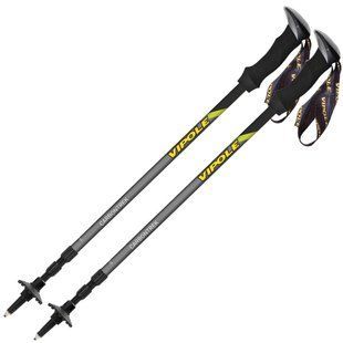 Палки трекінгові Vipole Carbontrek DLX (S25 03) 100% HM Carbon вага однієї палки 173 г діаметр секції 12/14/16 мм DAS303446 фото