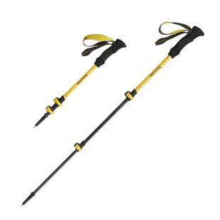 Трекінгова палиця Naturehike CNK2300DS010 100 см жовта з карбону вага 149 г 3 секції карбід вольфраму 6976023923524 фото