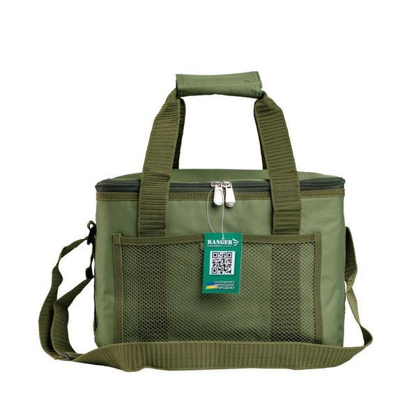 Термосумка Ranger HB5-L RA 9906 для пікніка містка 30 л ізотермічна нейлонова зелена з кишенею нова RA9906 фото