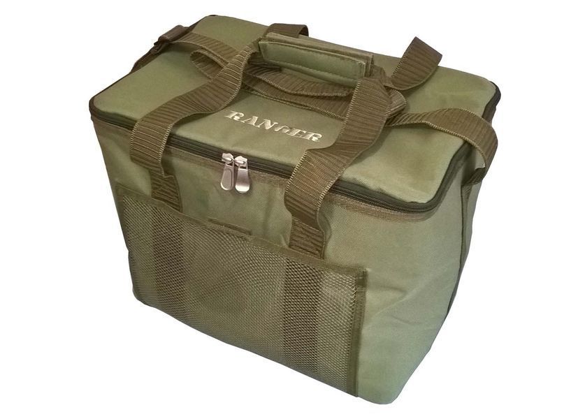Термосумка Ranger HB5-L RA 9906 для пікніка містка 30 л ізотермічна нейлонова зелена з кишенею нова RA9906 фото