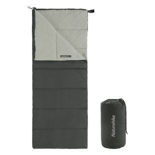 Спальний мішок Naturehike F150 NH22MSD05 лівий графіт вага 950 г розмір 190 x 75 см сезон весна-осінь 6927595797747-L фото