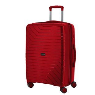 Чемодан Swissbrand Eden (M) Червоний (SWB_LHEDE201M) - міцний поліпропілен об'єм 78 л розширюється на 15% 4 колеса DAS302516 фото