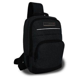 Сумка через плече Swissbrand Lagos 6 Black (SWB_SBLAG001U) з USB-виходом органайзером для планшета об'єм 6 л DAS301880 фото