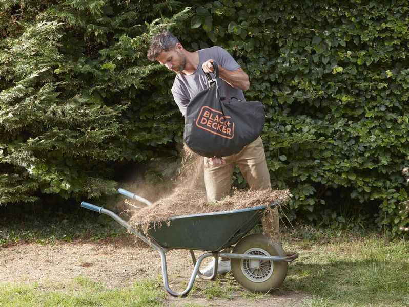 Садовий пилосос акумуляторний безщітковий BLACK+DECKER BCBLV3625L1 потужність 36 В вага 6.9 кг тип акумулятора Li-Ion BCBLV3625L1 фото