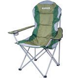 Складне крісло Ranger SL 750 RA 2202 м'яке з підстаканником легке та компактне максимальне навантаження 120 кг поліестер 600D RA2202 фото