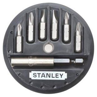 Набір біт STANLEY 1-68-737 довжина 25 мм магнітний тримач 1/4 &Prime; кількість 7 шт. Тип шліца Philips та Pozidriv 1-68-737 фото