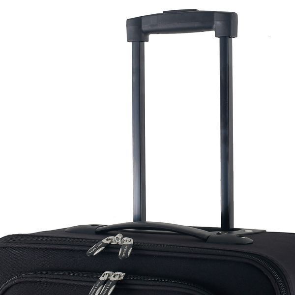 Чемодан Semi Line 24" (M) Чорний (T5679-2) об'єм 50 л вага 2.60 кг матеріал Polyester 600D 2 колеса DAS303573 фото