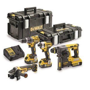 Набір з чотирьох інструментів безщіткових DeWALT DCK422P3 акумуляторна система 18 В ємність акумулятора 5 Аг вага 19 кг DCK422P3 фото