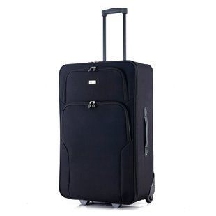 Чемодан Semi Line 28" (L) Чорний (T5679-3) об'єм 75 л вага 3.10 кг з телескопічною ручкою та 2 колесами з водозахисним покриттям DAS303574 фото