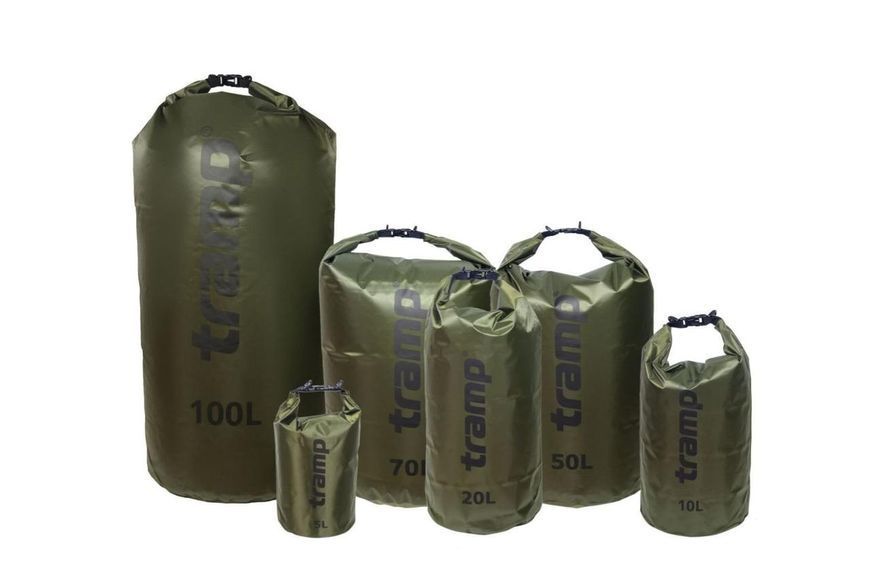 Гермомішок TRAMP PVC Diamond Ripstop 25л UTRA-118 Оливковий легкий для походів и активного відпочинку водонепроникний вес 185 г UTRA-118-olive фото