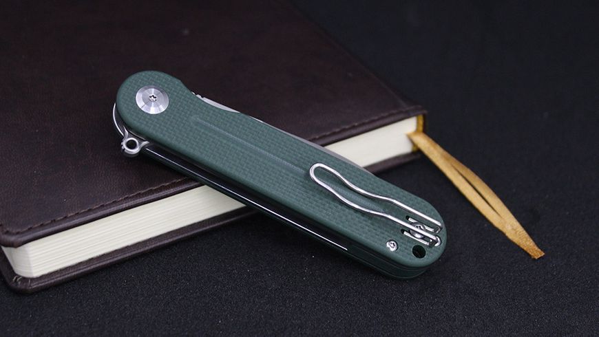 Ніж складаний Firebird FH922-GB з фіксацією тип замка Flipper довжина клинка 86 мм вага 109 г колір зелений FH922-GB фото