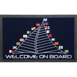 Коврик "Welcome On Board" 50х80 см ворсовий для яхти та офісу Osculati пенополіуретан Італія різні кольори 23.910.07 фото