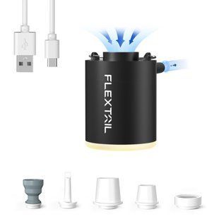 Насос-ліхтар кемпінговий Flextail Tiny Pump Х чорний тиск до 4 кПа потік 180 л/хв вага 45 г акумулятор Li-ion 6975755964355 фото