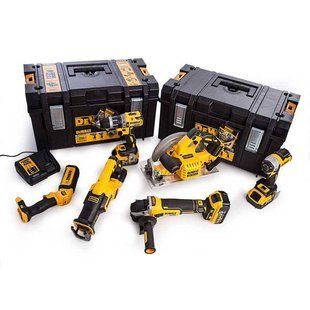 Набір з шести інструментів безщіткових DeWALT DCK623P3 акумулятор 18 В ємність 5 Аг вага 23.82 кг тип електроінструменту DCK623P3 фото