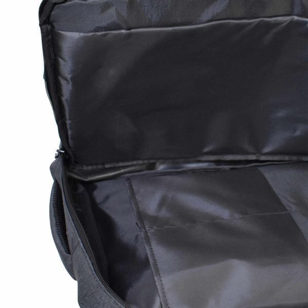 Сумка-рюкзак Semi Line 14 Graphite для ноутбука до 15.6" 3 відділи водостійкий поліестер анатомічні лямки 14 л 300D Polyester DAS302226 фото