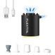 Насос-ліхтар кемпінговий Flextail Tiny Pump Х чорний тиск до 4 кПа потік 180 л/хв вага 45 г акумулятор Li-ion 6975755964355 фото 1