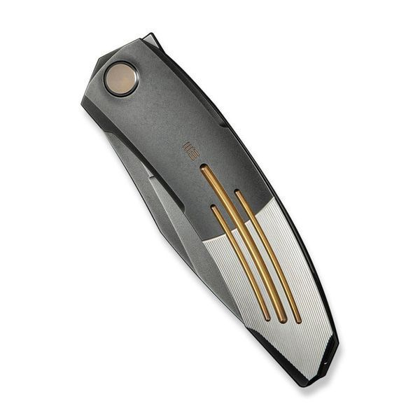 Ніж складаний Weknife Sine Wave WE23069B-3 вага 140.7 г довжина 224.5 мм матеріал руків'я титановий клинок B&ouml;hler M390 WE23069B-3 фото