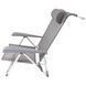 Крісло розкладне Bo-Camp Saint-Tropez Grey (1204796) для кемпінгу алюмінієвий каркас макс. навантаження 100 кг DAS303395 фото 5