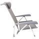 Крісло розкладне Bo-Camp Saint-Tropez Grey (1204796) для кемпінгу алюмінієвий каркас макс. навантаження 100 кг DAS303395 фото 9