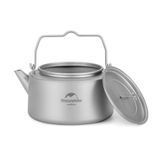 Чайник титановий Naturehike NH21CJ007 1 л вага 185 г розмір 167 x 150 мм для кемпінгу та походів 6927595782637 фото