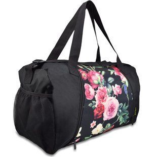 Дорожня сумка Semi Line 45 Black Print A3007-1 45 л водостійкий поліестер 4 відділення компактна і легка для подорожей DAS303091 фото