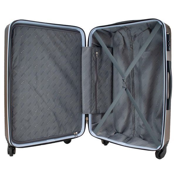 Чемодан Semi Line 24" (M) Коричневий (T5688-2) ABS-пластик 4 колеса кодовий замок 67 л для подорожей та ділових поїздок 3.4 кг DAS302901 фото