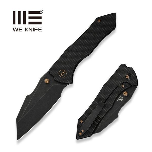Ніж складаний Weknife High-Fin XL WE24010-1 титанова рукоятка сталь CPM 20CV 58-60 HRC 207 мм чорний руків'я WE24010-1 фото