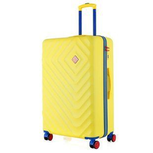 Чемодан Semi Line 28" (L) Жовтий T5801-3 | Великий 100 л з кодовим замком ABS-пластик 4 колеса для подорожей на 360 градусів DAS303185 фото
