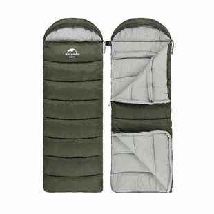 Спальник з капюшоном Naturehike U350 NH20MSD07 (1&deg;C) правий зелений розміри 220 х 75 см вага 1.7 кг водонепроникний матеріал 6927595767238-R фото