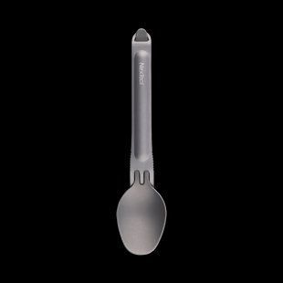 Столовий прилад NexTool Outdoor Spoon Fork NE0124 титан вага 27 г компактний стійкий до корозії для кемпінгу NE0124 фото