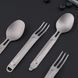 Столовий прилад NexTool Outdoor Spoon Fork NE0124 титан вага 27 г компактний стійкий до корозії для кемпінгу NE0124 фото 8