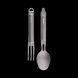 Столовий прилад NexTool Outdoor Spoon Fork NE0124 титан вага 27 г компактний стійкий до корозії для кемпінгу NE0124 фото 2