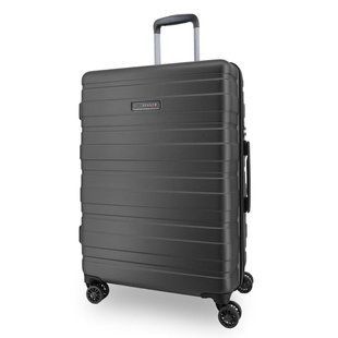 Чемодан Swissbrand Freya (M) Charcoal (SWB_LHFRE174M) з розширювальним клапаном та TSA-замком 71-81 л 4 колеса легкий міцний DAS302528 фото