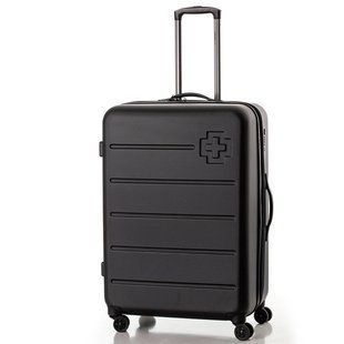 Чемодан Swissbrand Berlin (L) Black (SWB_LHBER001L) 98 л з TSA замком алюмінієва ручка колеса Hinomoto поліcarbonate DAS301486 фото